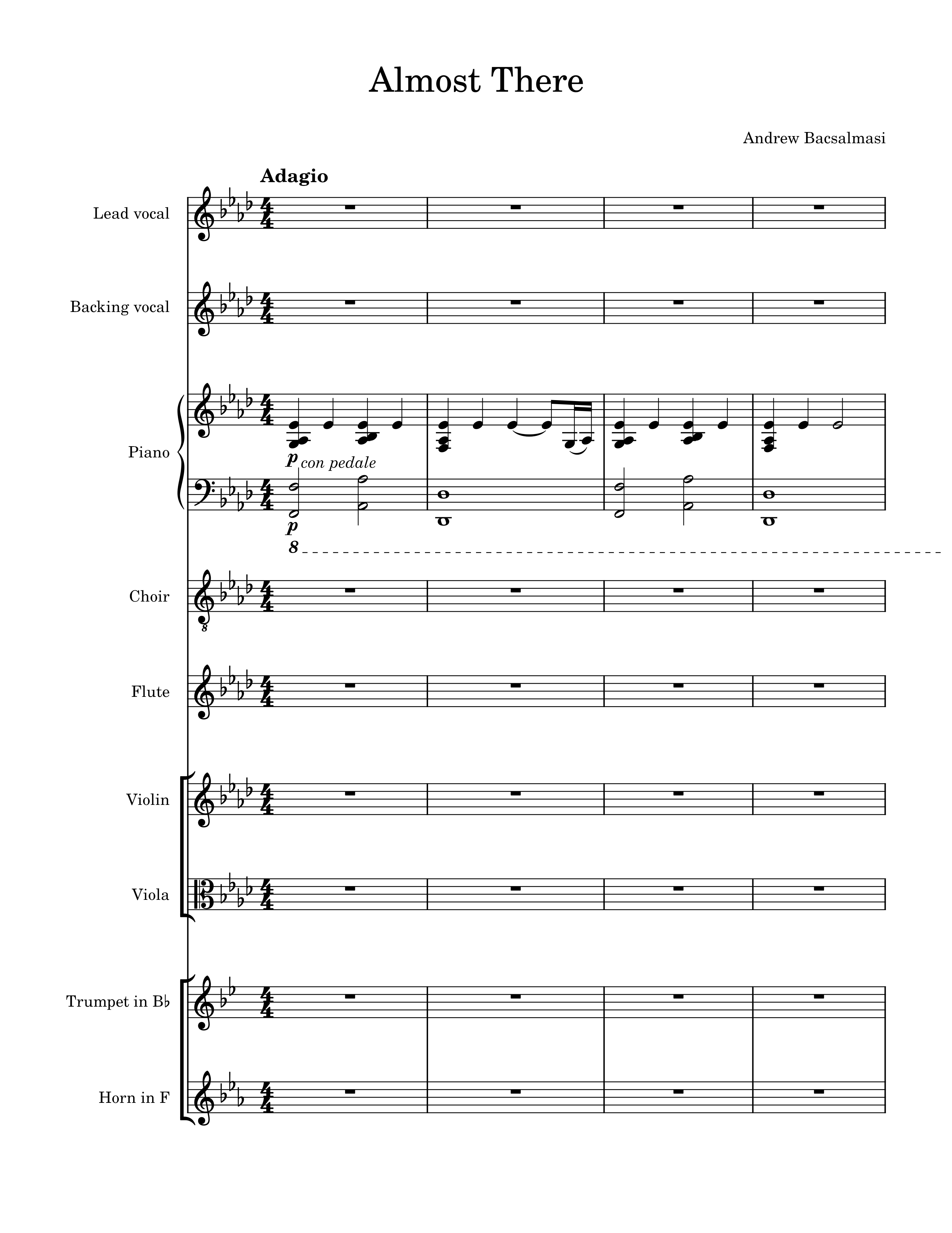 Full Score sheet music example